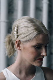 Freshwater pearl bridal comb barrette wedding hair accessories