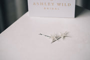 Star bridal hairpin kirby grip with sparkle celestial hair accessories